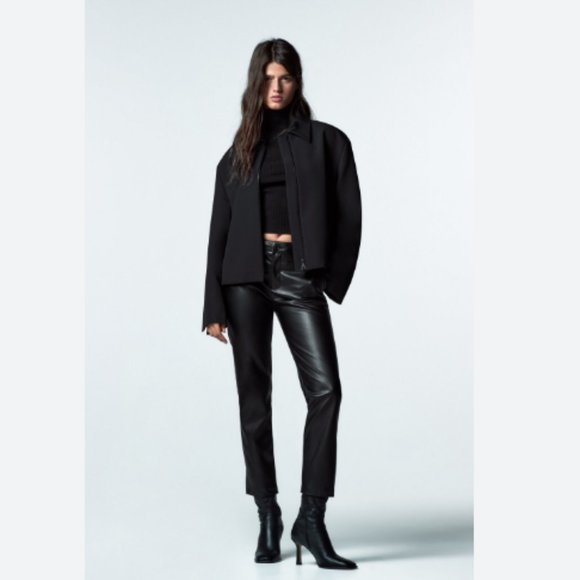 Zara Pants & Jumpsuits Zara Faux Leather Pants Poshmark